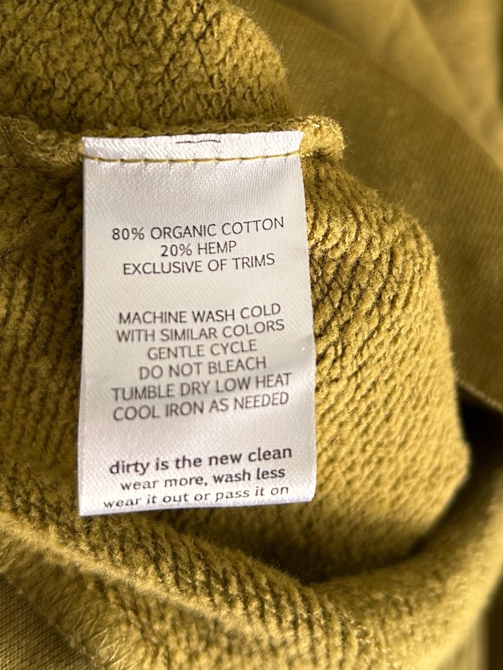 Toad & Co Hemp Daybreaker Cardi Small Moss Green Granola Cozy - Picture 6 of 6